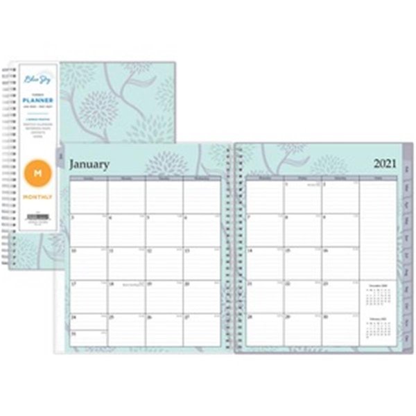 Blue Sky Herbal Inc Blue Sky BLS101605 8 x 10 in. Tabbed Monthly Planner BLS101605